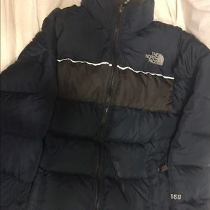 North Face goosedown jacket- boys size large.